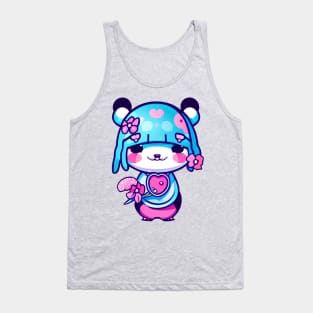 A CUTE KAWAI panda girl Tank Top